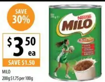 Supabarn MILO 200g offer