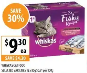 Supabarn WHISKAS CAT FOOD offer