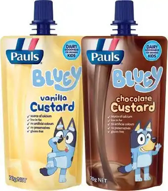 IGA Pauls Milky Max Custard 70g Selected Varieties offer