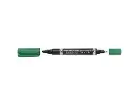 Officeworks Staedtler Lumocolour Duo Permanent Pen Green offer