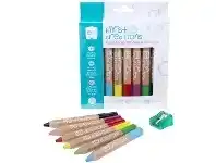 Officeworks First Creations Easi-Grip Wooden Pencils Assorted 6 Pack offer