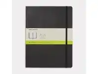 Officeworks Moleskine Classic Soft Cover Plain XLarge Notebook Black offer