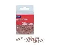 Officeworks J.Burrows 28mm Paper Clips 180 Pack Rose Gold offer