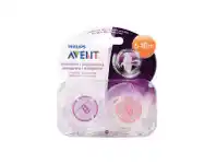 Terry White Avent Soother Translucent 6-18 Months 2 Pack offer
