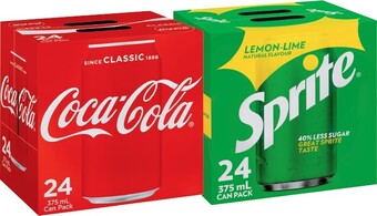 IGA Coca-Cola, Fanta or Sprite 24x375mL Selected Varieties offer