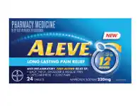 Terry White Aleve 12Hour 220mg 24 Tablets offer