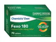 Alliance Pharmacy Chemists’ Own Fexo 180mg 70 Tablets offer