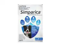 Simparica for Dogs 10.1 - 20kg Blue 3 Pack
