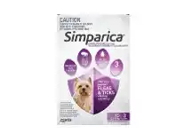Alliance Pharmacy Simparica for Dogs 2.6 - 5kg Purple 3 Pack offer