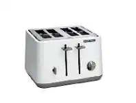 Harris Scarfe Morphy Richards Aspect Black Chrome 4 Slice Toaster Luxe White offer