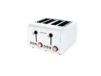 Harris Scarfe Smith+Nobel 4 Slice Toaster White and Rose Gold offer