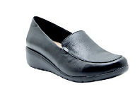 Harris Scarfe Hush Puppies Diandra Leather Wedge Heel Loafer offer