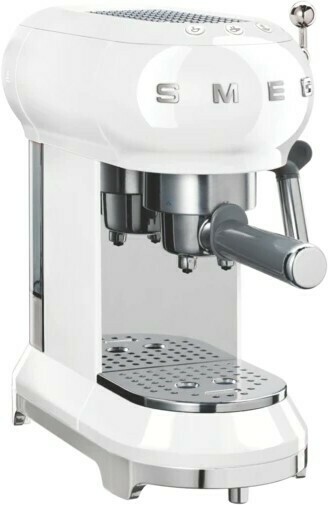 The Good Guys Smeg 50s Retro Style Coffee Machine - White offer