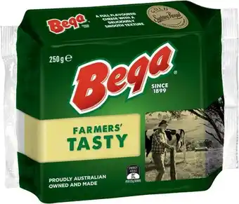 IGA Bega Farmers’ Tasty or Strong & Bitey Vintage Cheese Block 250g offer
