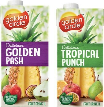 IGA Golden Circle Fruit Drink 1 Litre Selected Varieties offer