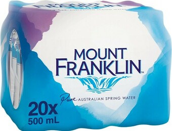 IGA Mount Franklin Spring Water 20x500mL offer
