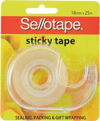 IGA Sellotape Sticky Tape 18mmx25m with Dispenser 1 Pack offer