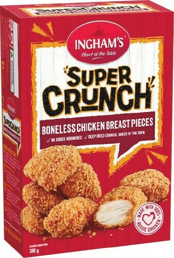 Woolworths Ingham’s Super Crunch 300-350g – From the Freezer offer