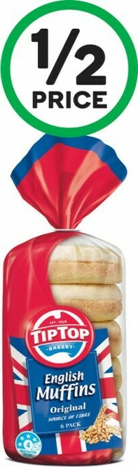Woolworths Tip Top Muffin Varieties Pk 6 offer