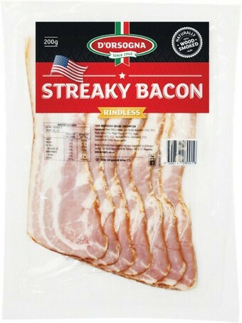 Woolworths D’Orsogna Streaky Bacon 200g offer