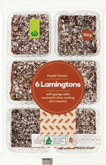 Woolworths Woolworths Lamingtons Plain or Jam Pk 6 or Fingers Pk 18 offer