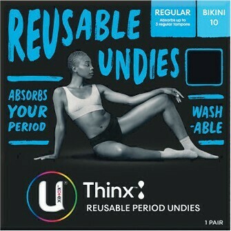 Woolworths U By Kotex Reusable Period Undies Regular Bikini Size 6-16 Pk 1 offer