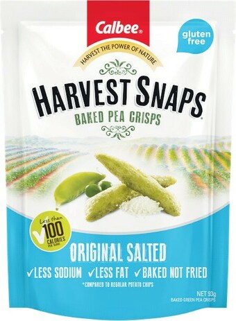 Woolworths Harvest Snaps Baked Pea or Chickpea Crisps 75-93g offer