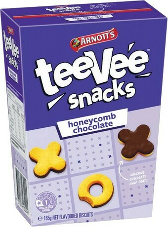 Woolworths Arnott's Tee Vee Snacks X&O 165g offer