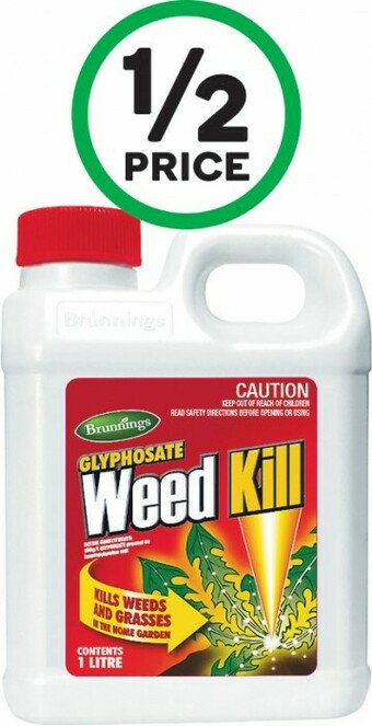 Woolworths Brunnings Weed Kill Concentrate 1 Litre offer