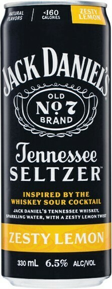 Woolworths Jack Daniel’s Seltzer Zesty Lemon 6.5% Cans 4x330ml offer