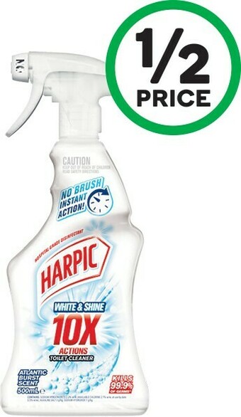 Woolworths Harpic White & Shine Toilet Cleaner Spray 500ml offer