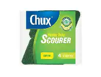 Woolworths Chux Heavy Duty Sponge Scourer Pk 4 offer