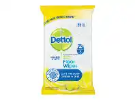 Woolworths Dettol Antibacterial Floor Cleaning Wipes Lemon & Lime Pk 25 offer