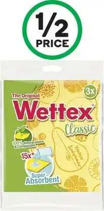 Woolworths Wettex Cloth Super Absorbent Pk 3 offer