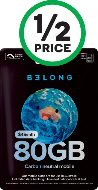 Woolworths Belong $45 Starter Pack offer