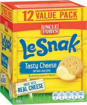 Coles Uncle Tobys Le Snak Value Pack 264g offer