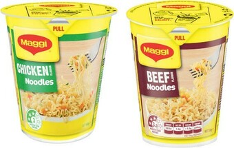 Coles Maggi Noodles Cup 58g-65g offer