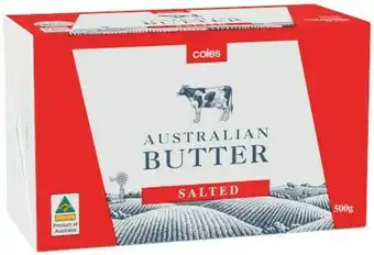 Coles Coles Butter Pat 500g offer