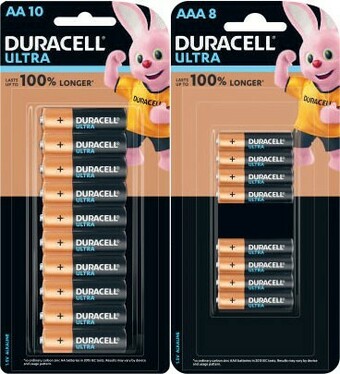 Coles Duracell Ultra Batteries AA 10 Pack or AAA 8 Pack offer