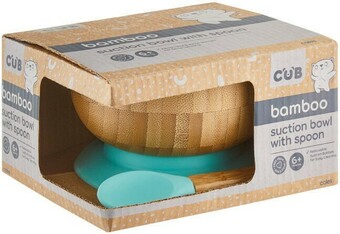 Coles CUB Bamboo Suction Bowl with Spoon 1 Pack offer