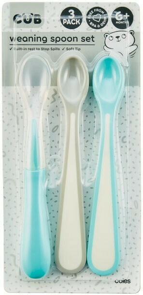 Coles CUB Weaning Spoon Set 3 Pack offer