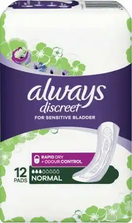 Coles Always Discreet Pads For Bladder Leaks 12 Pack offer