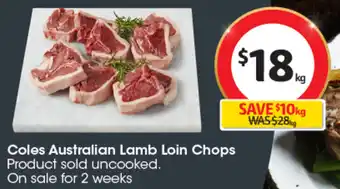Coles Coles Australian Lamb Loin Chops offer
