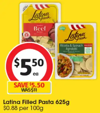 Coles Latina Filled Pasta 625g offer