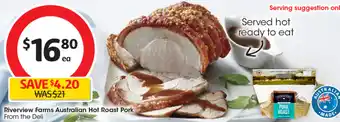 Coles Riverview Farms Australian Hot Roast Pork offer