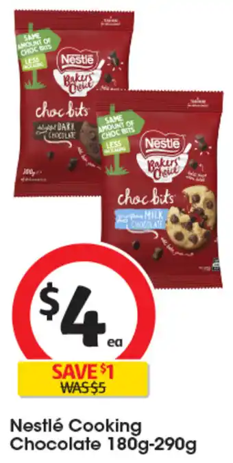 Coles Nestlé Cooking Chocolate 180g-290g offer