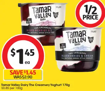 Coles Tamar Valley Dairy The Creamery Yoghurt 170g offer