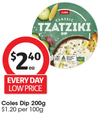 Coles Coles Dip 200g offer