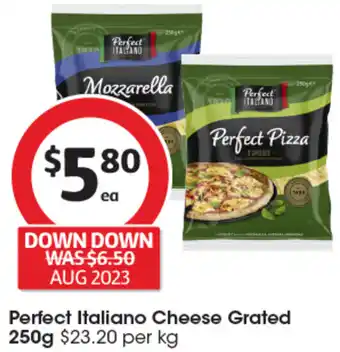 Coles Perfect Italiano Cheese Grated 250g offer