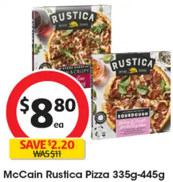 Coles McCain Rustica Pizza 335g-445g offer